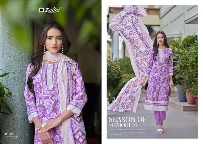 Farhana Vol 7 By Zulfat Pakistani Printed Pure Cotton Dress Material Wholesale Shop In Surat